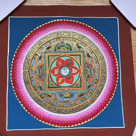 Kalakshatra Tibetan Handpainted Mandala - Picture 3 of 6